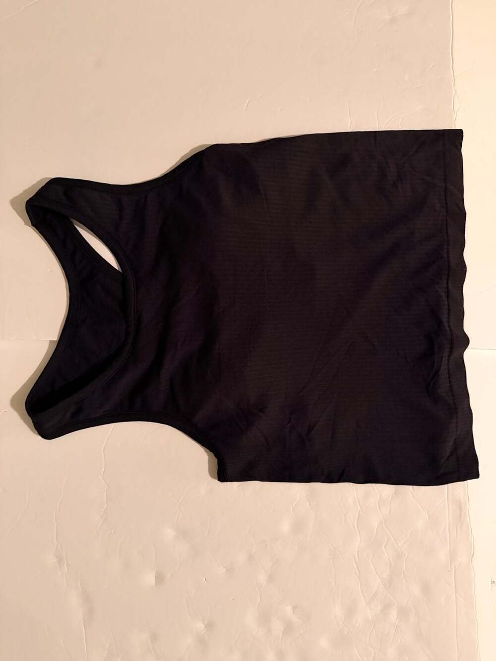 Lululemon Padded Bra Ebb to Street Cropped Racerback Tank Top Black